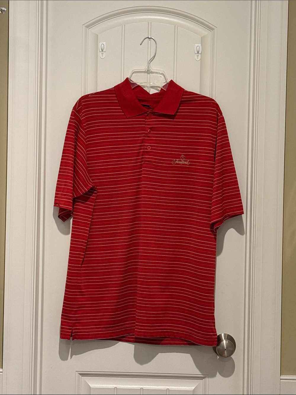 Slazenger Red Striped Polo Shirt
